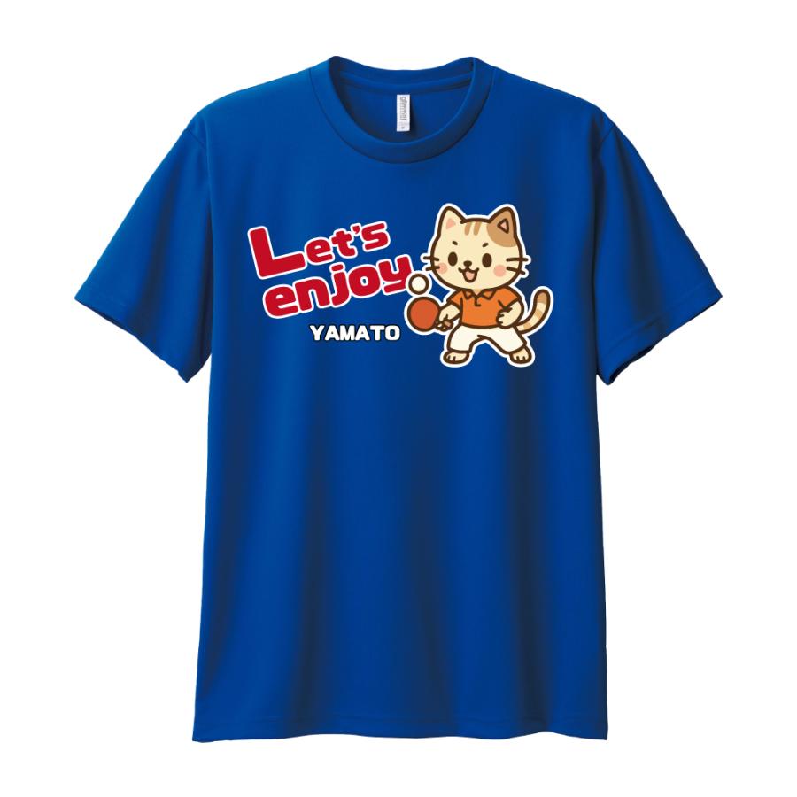 卓球 ドライ Tシャツ 吸汗 速乾 メッシュ オリジナル 名入れ無料