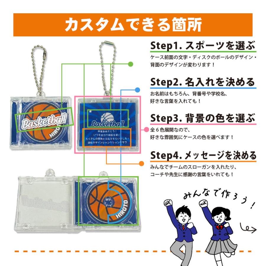 卒団 記念品 CD キーホルダー NFC 対応 名入れ無料 オリジナル
