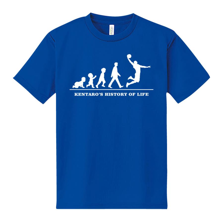 バスケ ドライ Tシャツ 吸汗 速乾 メッシュ オリジナル 名入れ無料