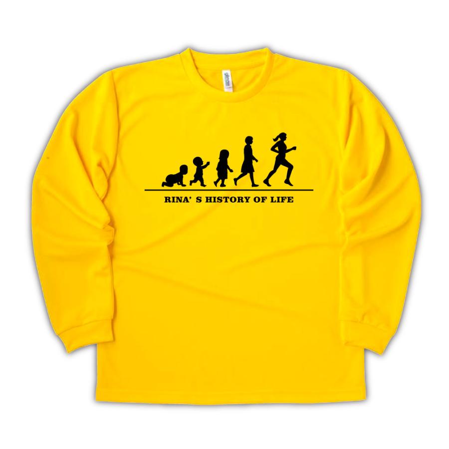 陸上 長袖 Tシャツ ドライ オリジナル 名入れ無料 レディース 女