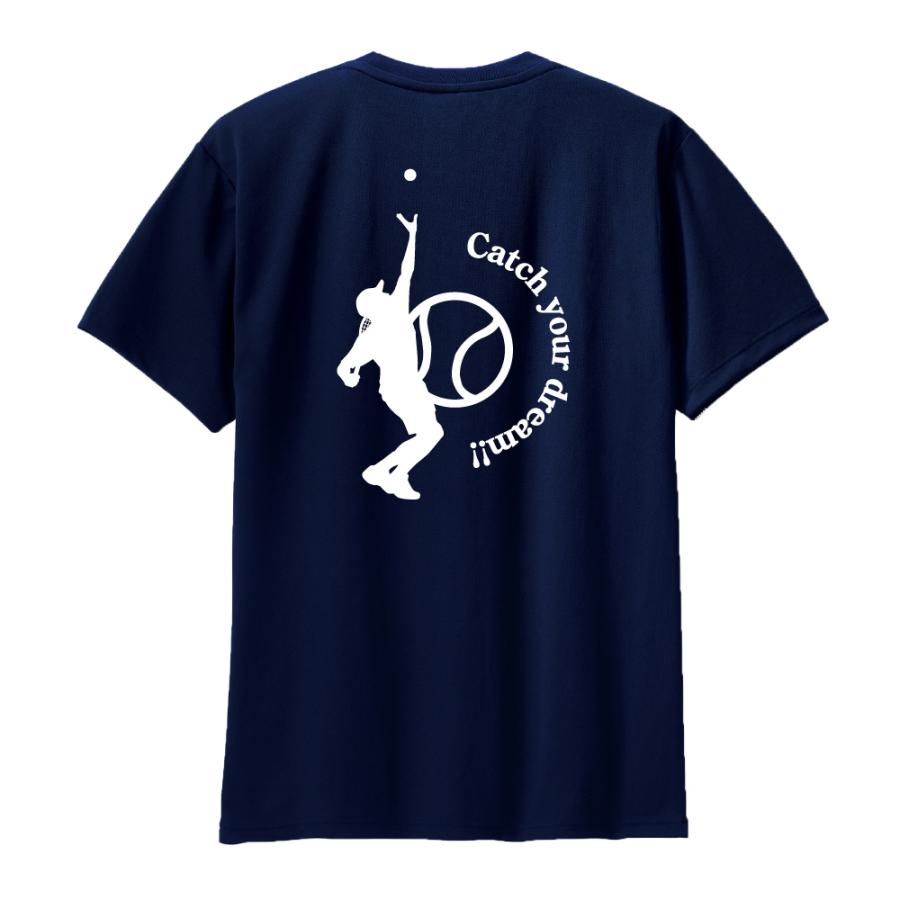 テニス ドライ Tシャツ 吸汗 速乾 メッシュ オリジナル 名入れ無料