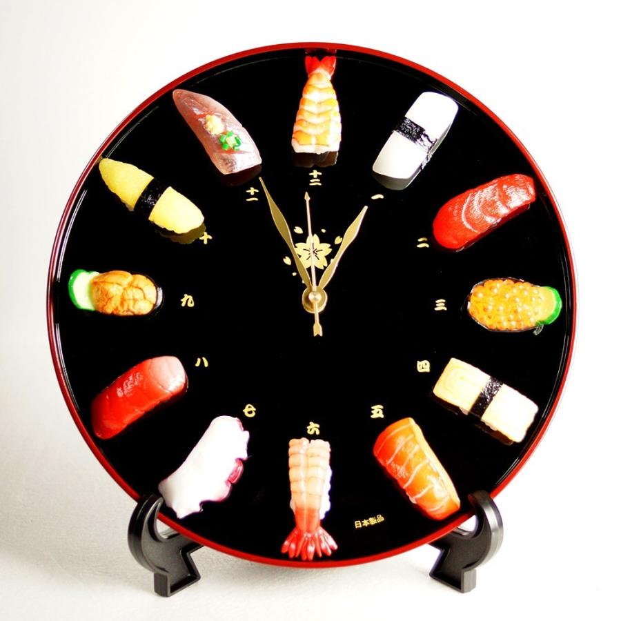 寿司時計 インテリア 食品サンプル 掛け時計 置き時計用スタンド おもしろ 雑貨 景品 :102000091000:デザインポケット - 通販 -  Yahoo!ショッピング