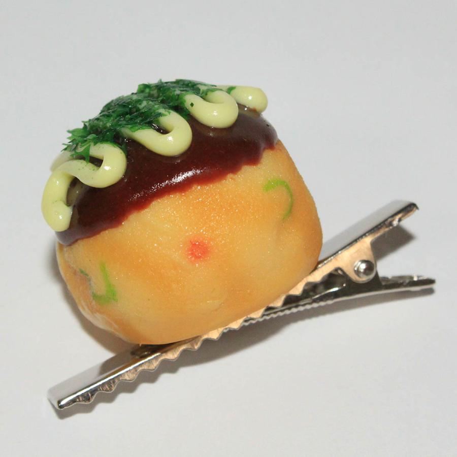 食品サンプル ヘアクリップ たこマヨ 小 アクセサリー おもしろ グッズ 食べ物 オシャレ ヘアアクセ 目立つ こども プレゼント お土産 たこ焼き 送料無料 デザインポケット 通販 Yahoo ショッピング