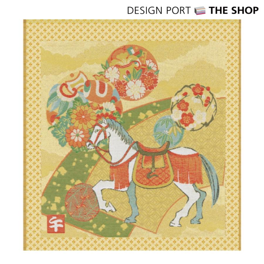 川島織物セルコン 2026年 綾錦織カレンダー 1KL060226 「四季彩馬(しき