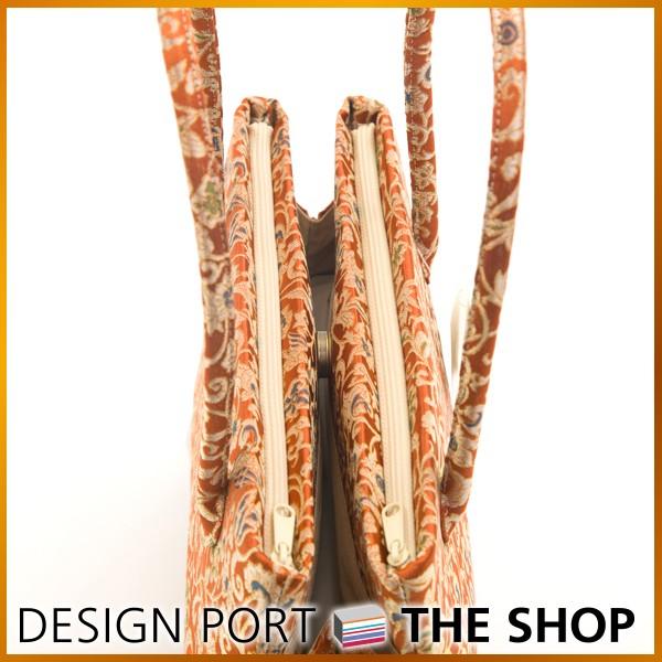 バッグ レディース 和装バッグ 小物 プレゼント 正絹生地 Wファスナー 小 瑞鳥唐草 川島織物セルコン 1km 川島織物セルコン デザインポート 通販 Yahoo ショッピング