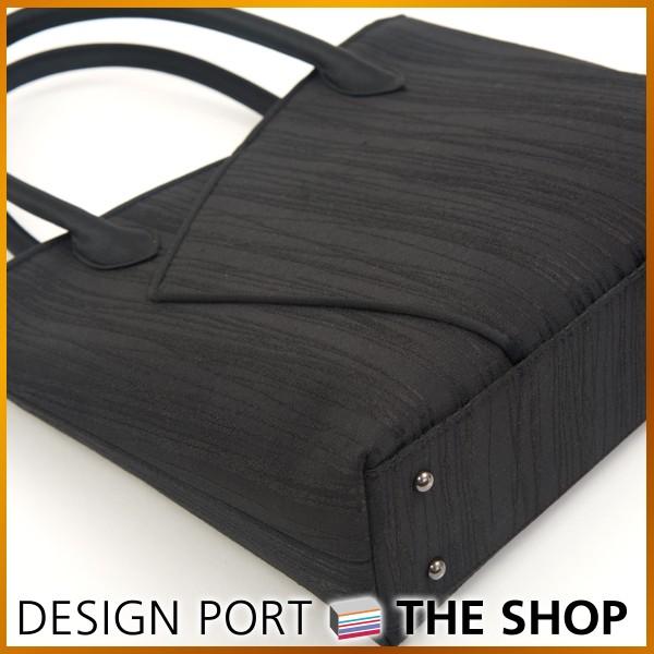バッグ レディース 和装バッグ 小物 プレゼント ブラックバッグ さざ波 黒 川島織物セルコン|designport|02