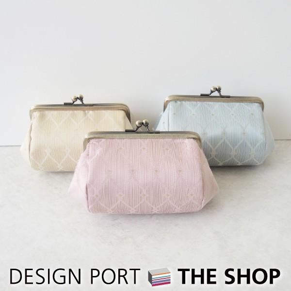 がま口 ポーチ かわいい おしゃれ 化粧ポーチ コスメポーチ メイクポーチ 大容量 俵型コスメポーチ エレガンス 川島織物セルコン 1km4677 川島織物セルコン デザインポート 通販 Yahoo ショッピング