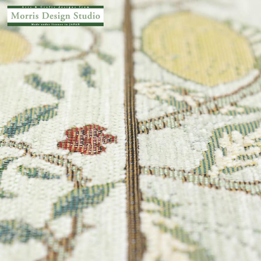 玄関マット おしゃれ ベルギー製 ジャガード シェニール 織り MORRIS ウィリアムモリス フルーツ 約68×123cm マット ラグマット FH1706Aの画像
