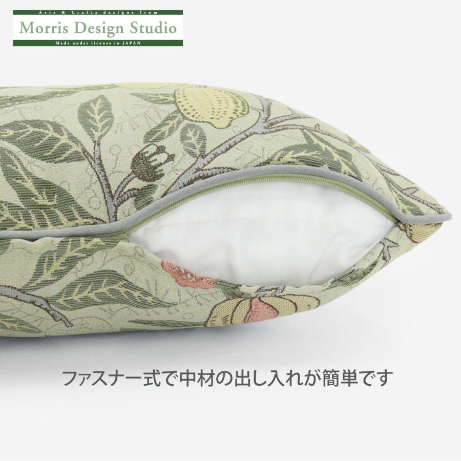 背当クッションカバー おしゃれ MORRIS ウィリアムモリス フルーツ 45×45cm 洗える 正方形 ギフト ブランド リビング ソファ LL1729の画像