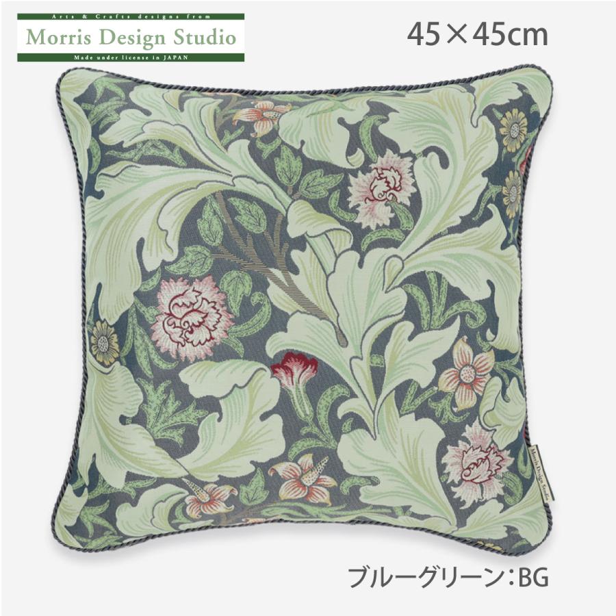 背当クッションカバー カバー・中材セット MORRIS ウィリアムモリス レスターアカンサス 45×45cm 正方形 ギフト リビング ソファ LL1714の画像