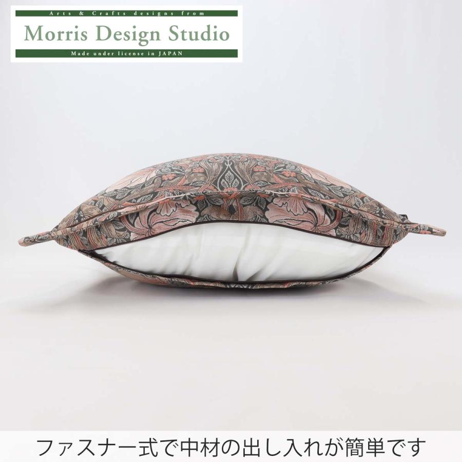 背当クッションカバー（カバー・中材セット）MORRIS ウィリアムモリス ピンパーネル 45x45cm 洗える 正方形 ギフト 日本製 川島織物セルコン 送料無料 LL1746の画像