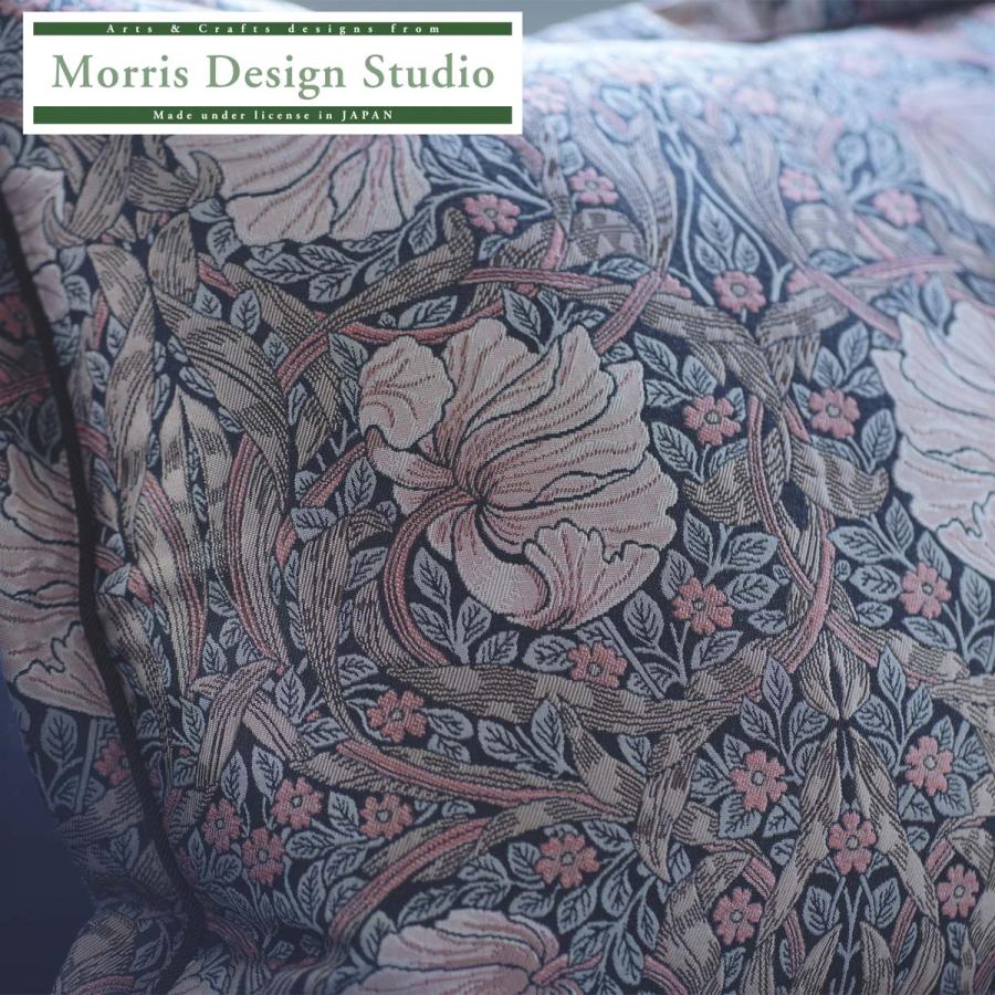背当クッションカバー（カバー・中材セット）MORRIS ウィリアムモリス ピンパーネル 45x45cm 洗える 正方形 ギフト 日本製 川島織物セルコン 送料無料 LL1746の画像