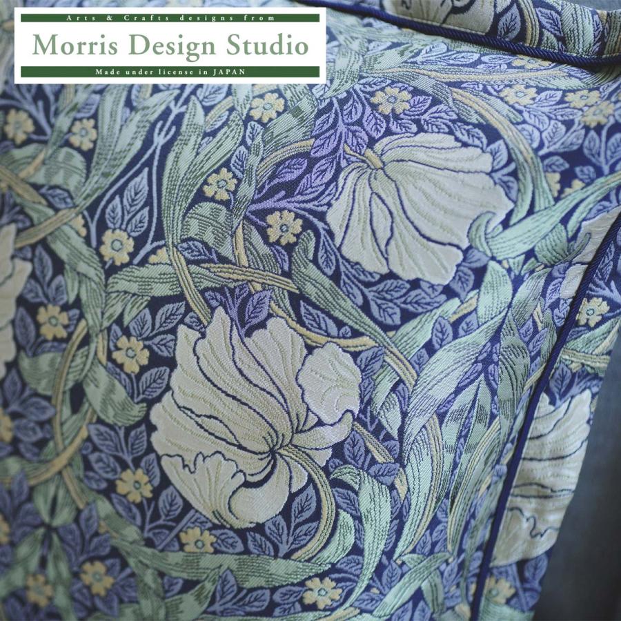 背当クッションカバー（カバー・中材セット）MORRIS ウィリアムモリス ピンパーネル 45x45cm 洗える 正方形 ギフト 日本製 川島織物セルコン 送料無料 LL1746の画像