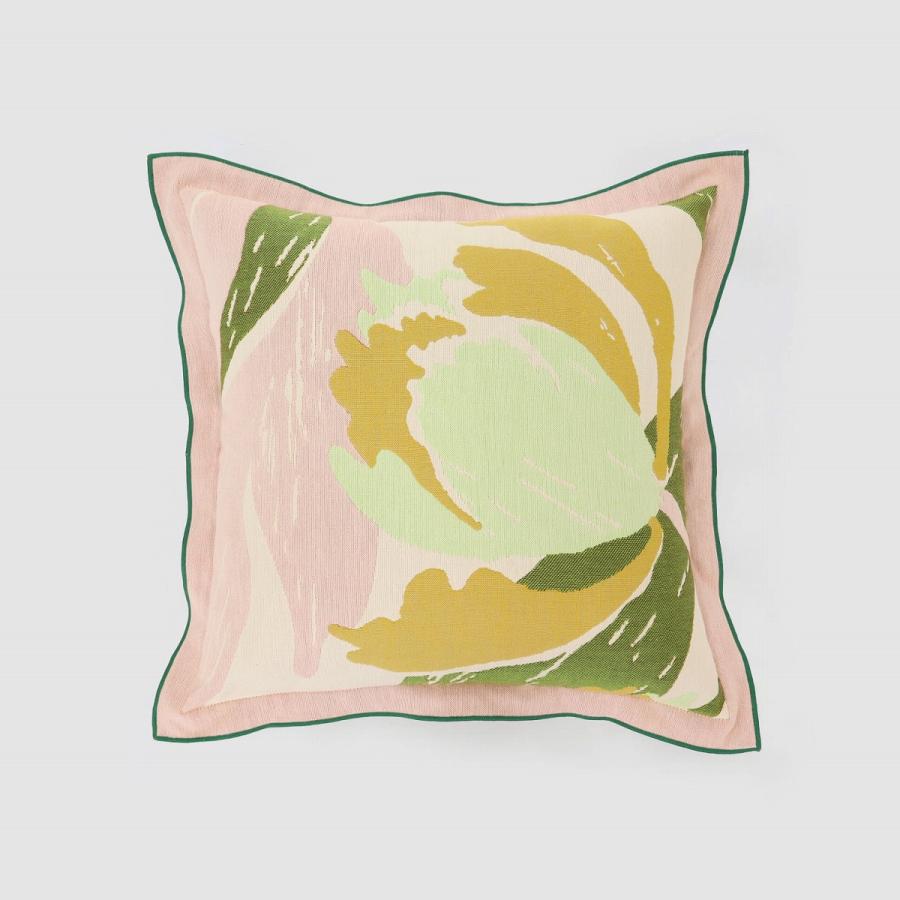 背当クッションカバー（カバー・中材セット）45×45cm 日本製 コットン100% rough（ラフ）アイノメバエ かわいい おしゃれ オリジナル 川島織物セルコン LL8109の画像