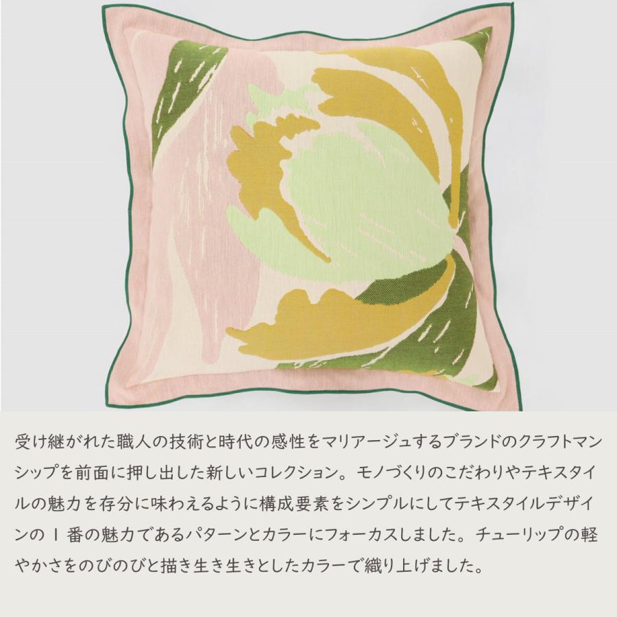 背当クッションカバー（カバー・中材セット）45×45cm 日本製 コットン100% rough（ラフ）アイノメバエ かわいい おしゃれ オリジナル 川島織物セルコン LL8109の画像