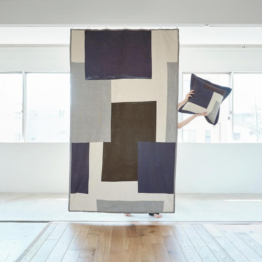 背当クッションカバー（カバー・中材セット）45×45cm 日本製 コットン100% rough ラフ アイトシカク 圧縮ポリエステル パンヤ オリジナル 川島織物セルコンの画像