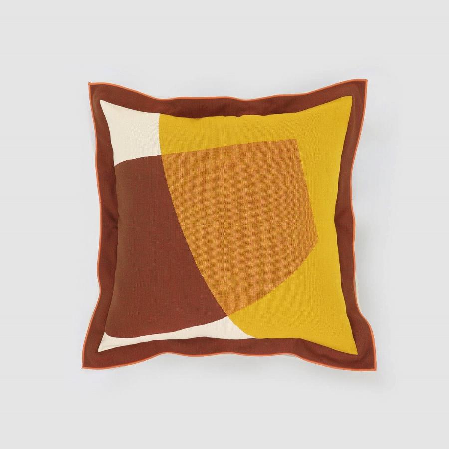 背当クッションカバー（カバー・中材セット）45×45cm 日本製 コットン100% rough ラフ エントアカネ 圧縮ポリエステル パンヤ オリジナル 川島織物セルコンの画像
