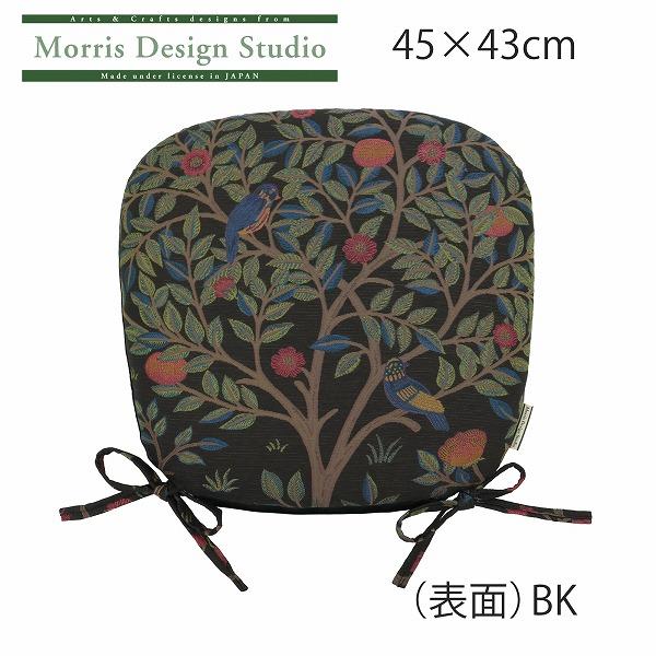 ダイニングシートクッション MORRIS ウィリアムモリス ケルムスコットツリー 45×43Vcm 椅子用 馬蹄型 カバー取り外し可 ひも付き LN1722｜designport｜06