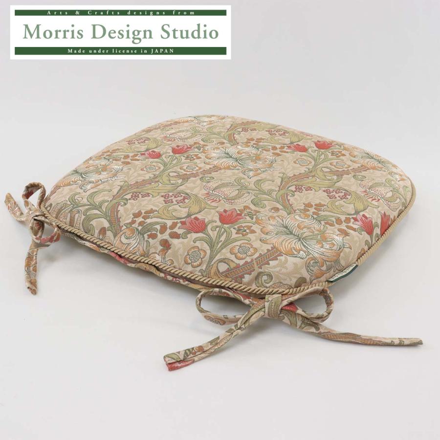〈値下げ〉ウィリアムモリス クッション ゴールデンリリー ウィリアムモリス クッションカバー Golden Lily - 英国雑貨