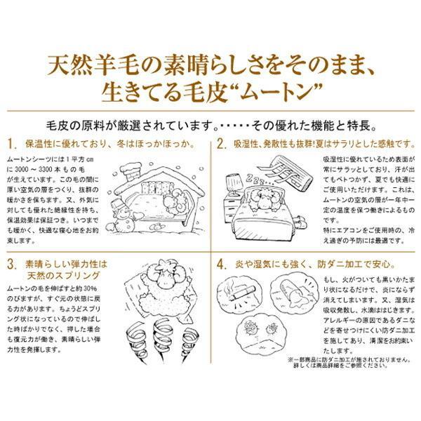 川島織物セルコン ムートン フリース 長毛 M×2（約65X190cm