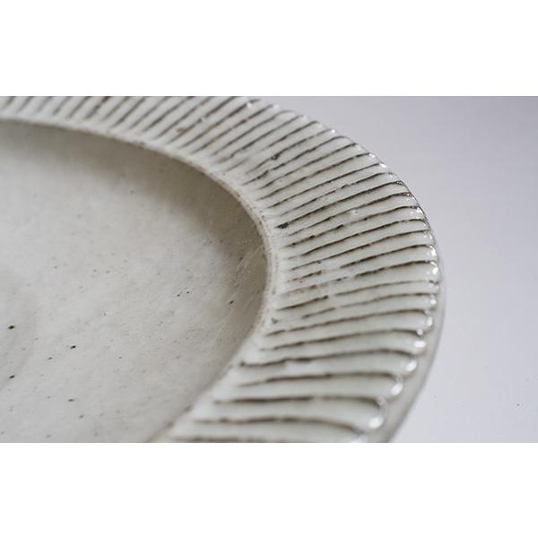 粉引鎬縁プレート 粉引鎬縁プレート 粉引 - Kohiki - Ⅰ（細縞） - 藤山窯へ