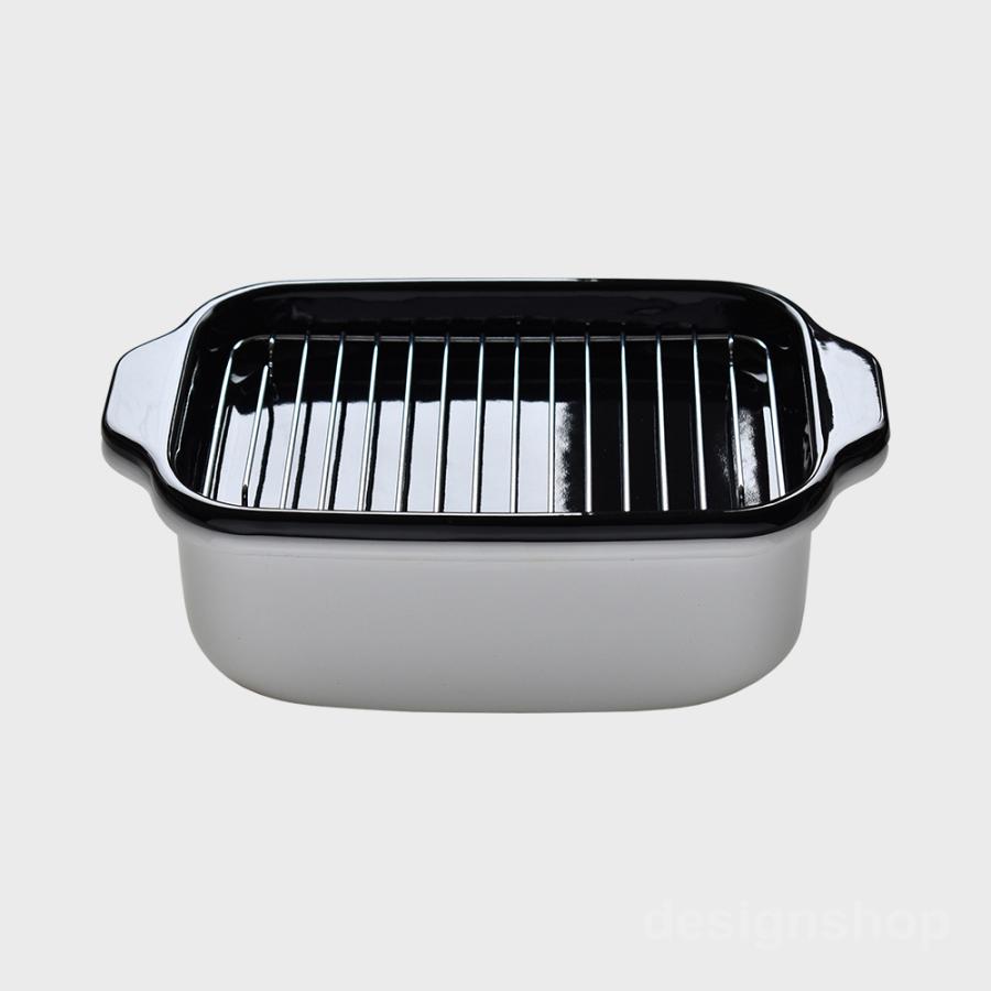 天ぷら鍋 角型 Ih対応 富士ホーロー 温度計 揚げ網 バット付 おしゃれ デザイン シンプル Designshop 通販 Yahoo ショッピング