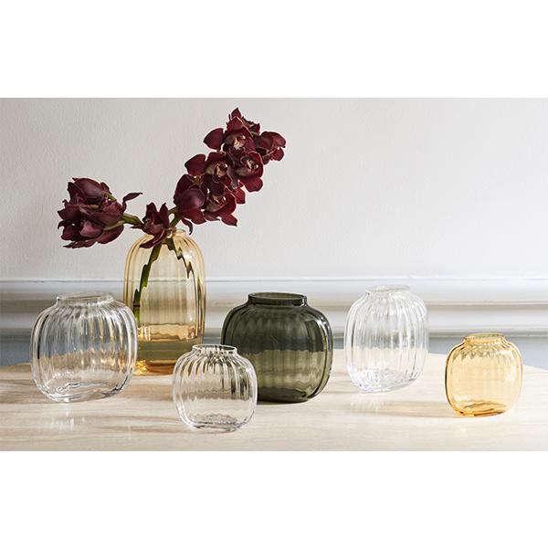 ホルムガード　ガラス瓶 3個セット HOLMEGAARD ホルムガード プリムラ 17.5cm オーバル クリア 花瓶