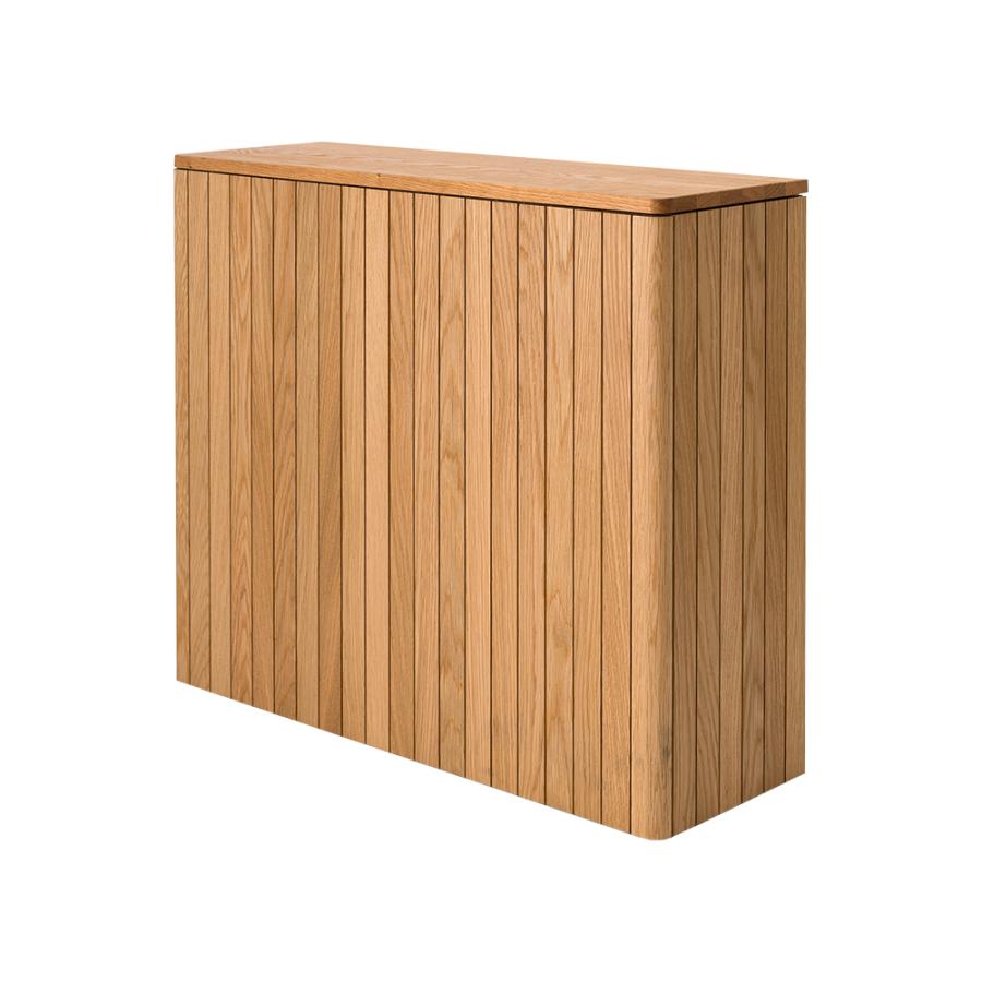 防災収納 防災グッズ IF WALL L Wood オーク 無垢材 H60cm 木製 収納