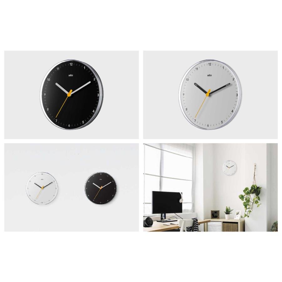 BRAUN（ブラウン） 掛時計 正規品 BC26 230mm 静音 見やすい 壁掛け