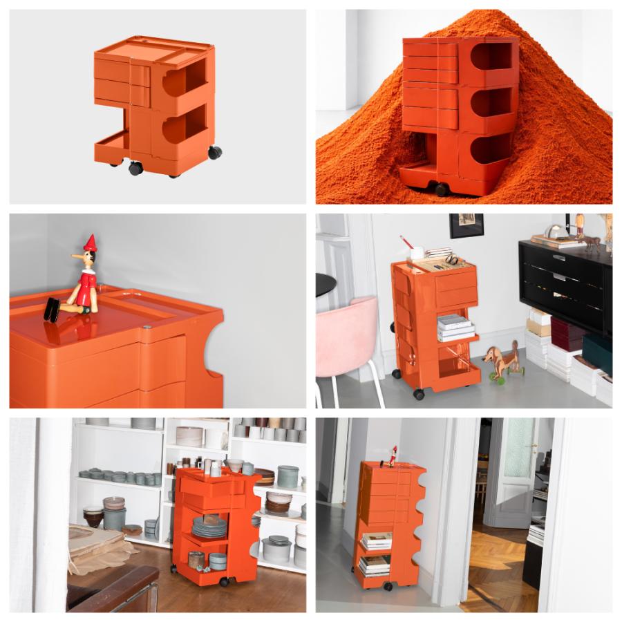 リビング収納 ジョエ・コロンボ BOBY WAGON 2段2トレー