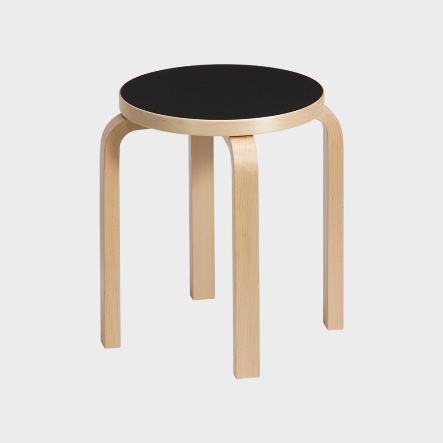 artek（アルテック） 正規品 スツール E60 リノリウム 黒 ブラック 4本