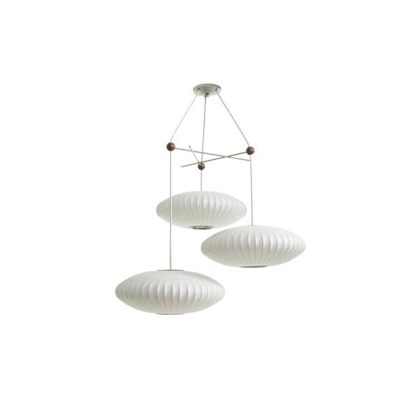 ジョージ・ネルソン バブル ランプ Bubble Lamp Triple Bubble Lamp Fixture 取付金具のみ ペンダントランプ 爆買の画像