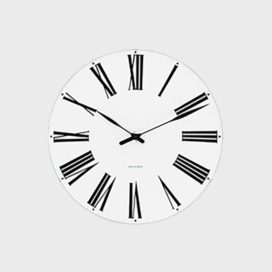 正規品 アルネヤコブセン 時計 掛け時計 480mm ARNE JACOBSEN ROMAN ROSENDAHL 壁掛け時計 見やすい ウォールクロック 北欧 爆買