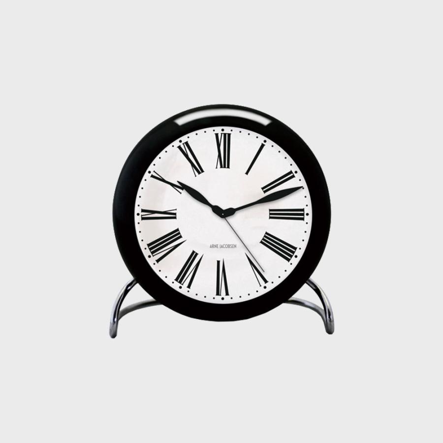 アルネヤコブセン 置き時計 おしゃれ 置時計 アナログ ローマン 目覚まし時計 アラーム ARNE JACOBSEN ROMAN 卓上時計 北欧 正規品｜designshop-jp