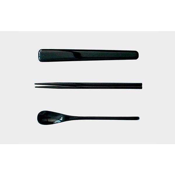 山中漆器 応量器用 禅僧三点揃い（刷匙箸） 黒 応量器 精進料理