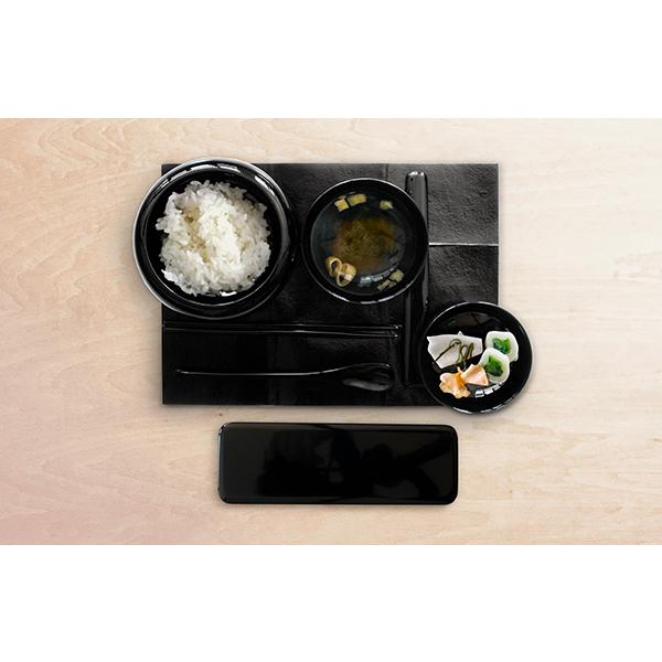 山中漆器 応量器用 禅僧三点揃い（刷匙箸） 黒 応量器 精進料理