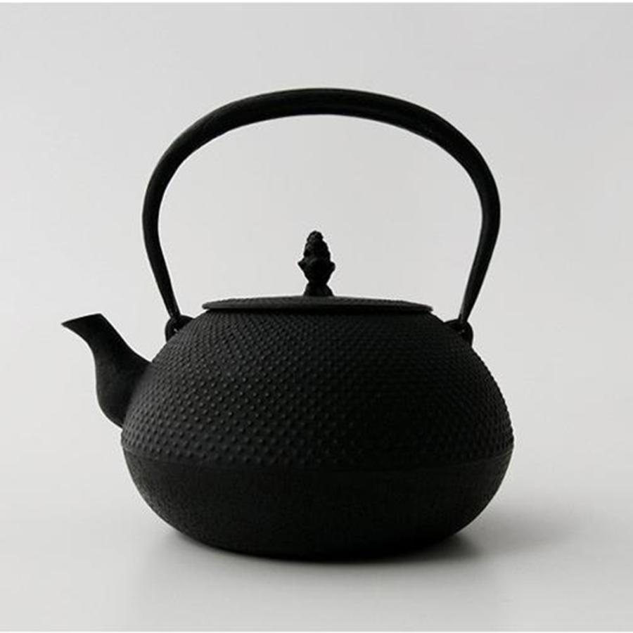 なんやかんや鉄平 鉄瓶 南部鉄器 やかん 釜定 平丸 あられ 1.7L 白湯 直火 IH対応 ケトル