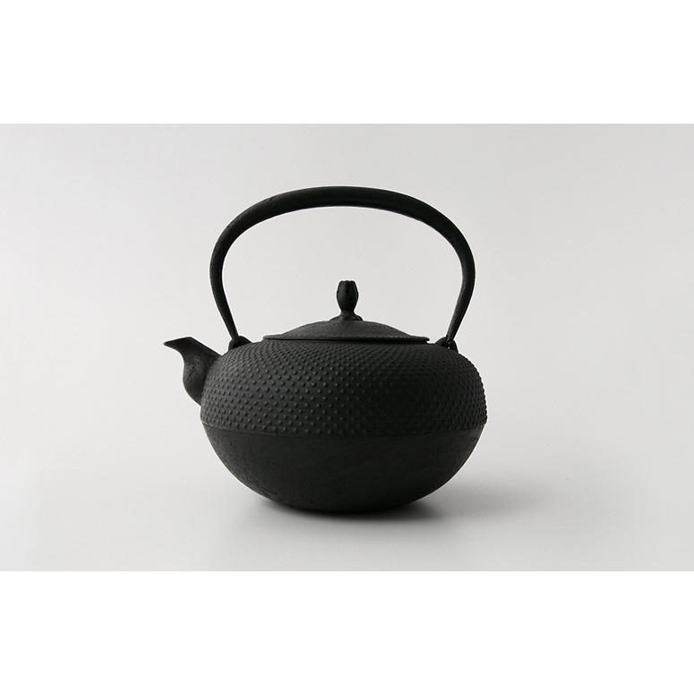 鉄瓶 南部鉄器 やかん 釜定 万代屋 あられ 1.5L 白湯 直火 IH対応