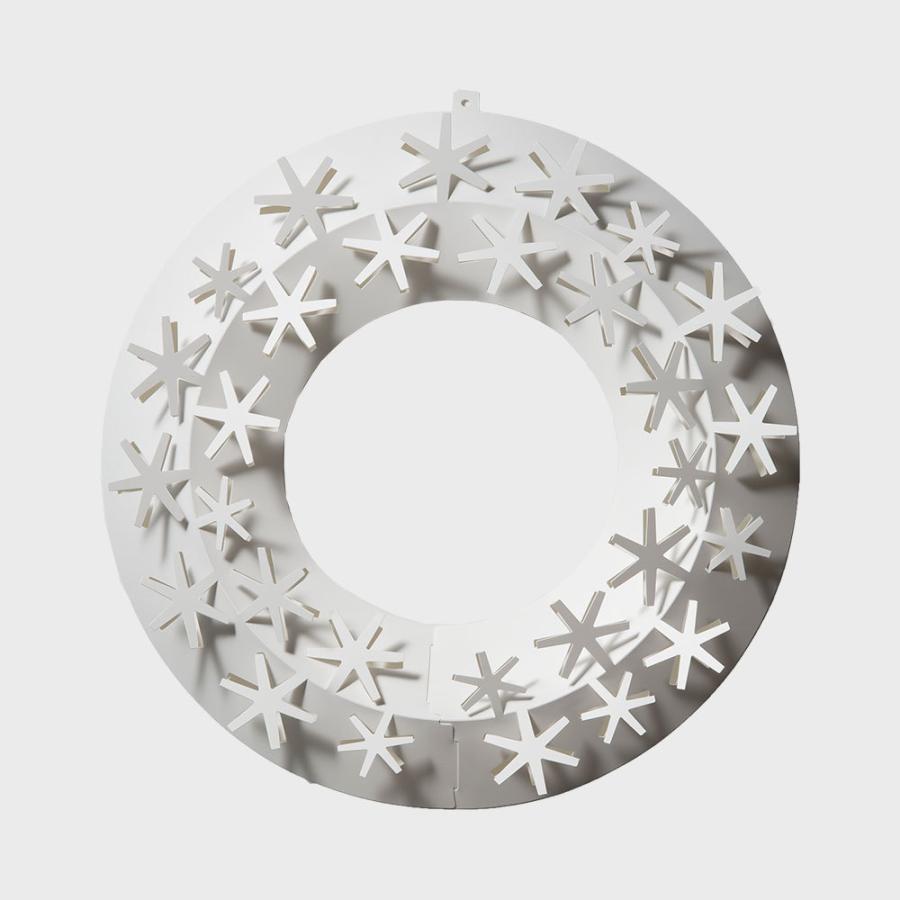 クリスマス リース Mサイズ 雪 ペーパーリース 玄関 雪 リース おしゃれ デザイン シンプル Designshop 通販 Yahoo ショッピング