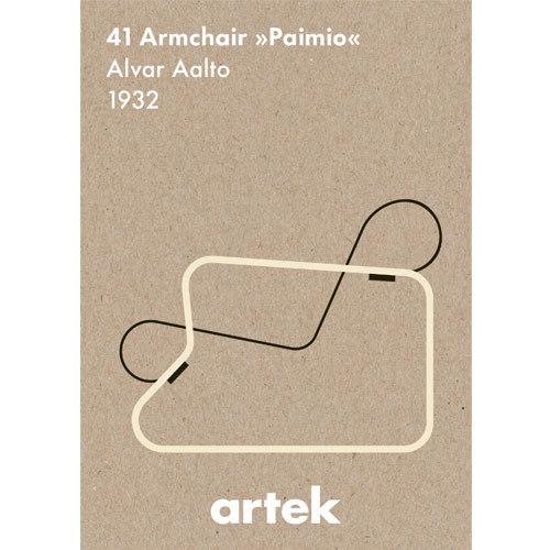 アアルトスツールのポスター 額装付き　アルテック スツール60 ポスターArtek（アルテック） | 公式通販 家具・雑貨