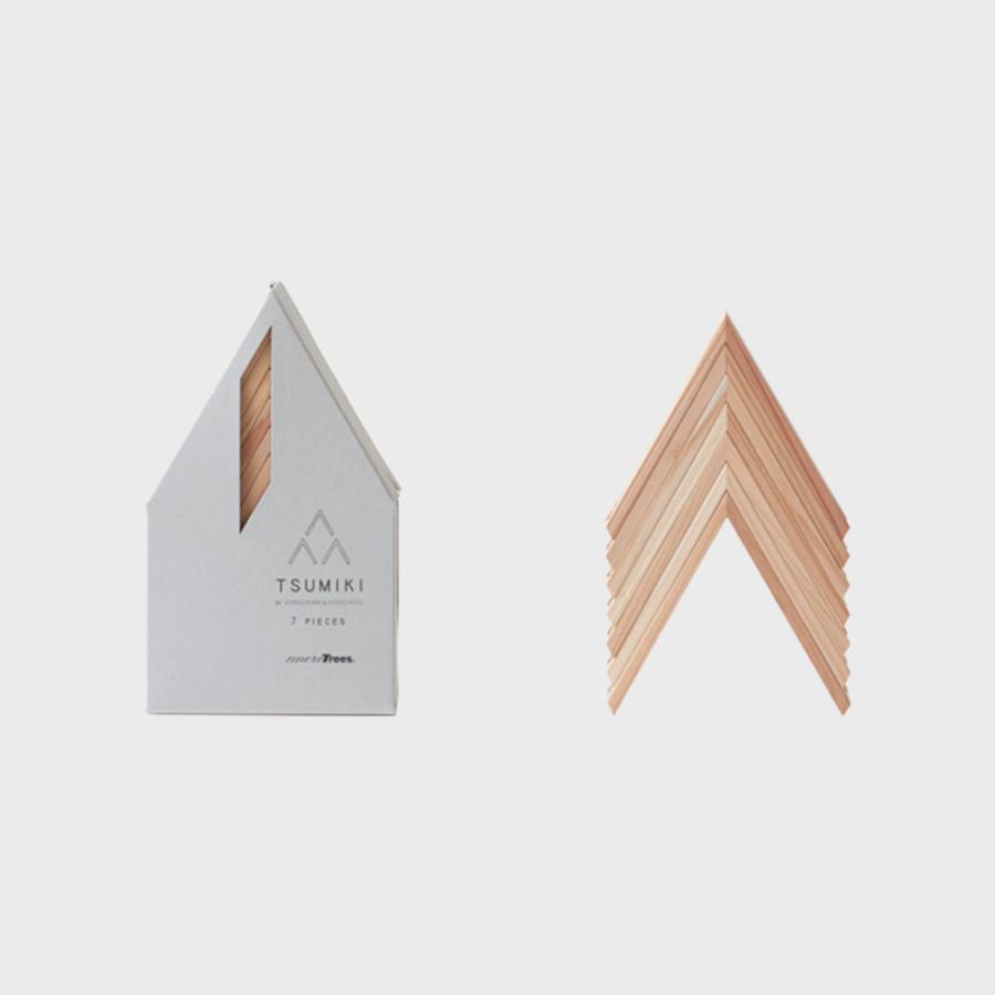 more trees つみき 積み木 7ピース 隈研吾 モアトゥリーズ 積み木 木製