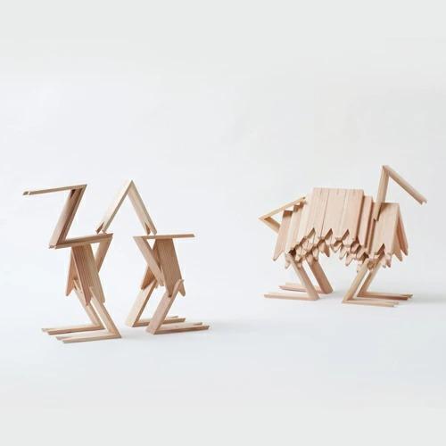 more trees つみき 積み木 13ピース 隈研吾 モアトゥリーズ 木製