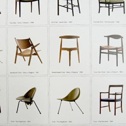 ARNE JACOBSEN ポスター 北欧 Century of Danish Chair ARNE JACOBSEN ポスター 北欧 Century of Danish Chair