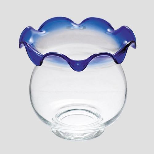 廣田硝子 金魚鉢 青 おしゃれ デザイン シンプル Designshop 通販 Yahoo ショッピング