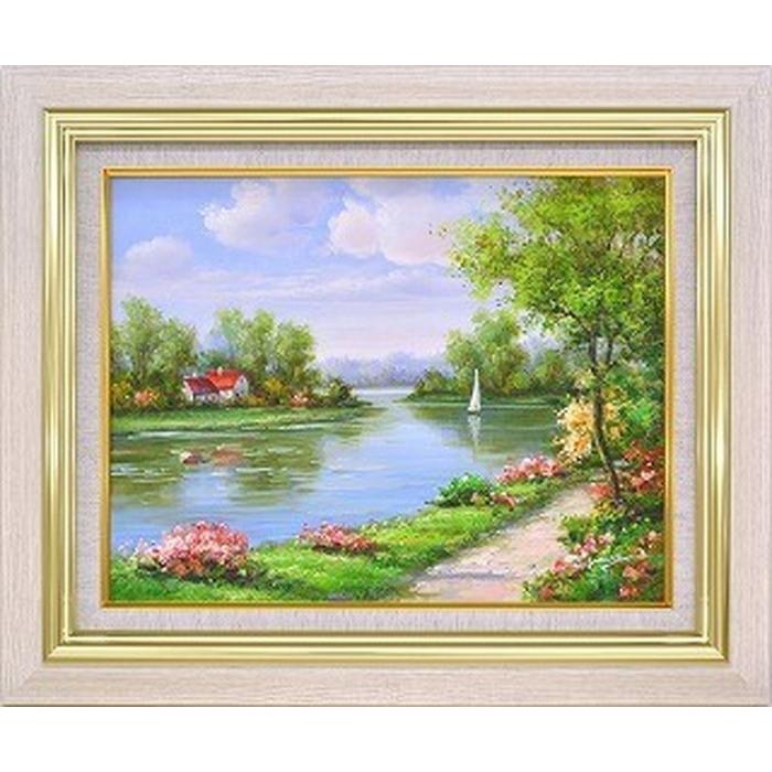 油絵 オイルペイントアート モリンガ 花畑に彩られて1 F10 673x598x55mm Iop Bic s1 Supersport Tn