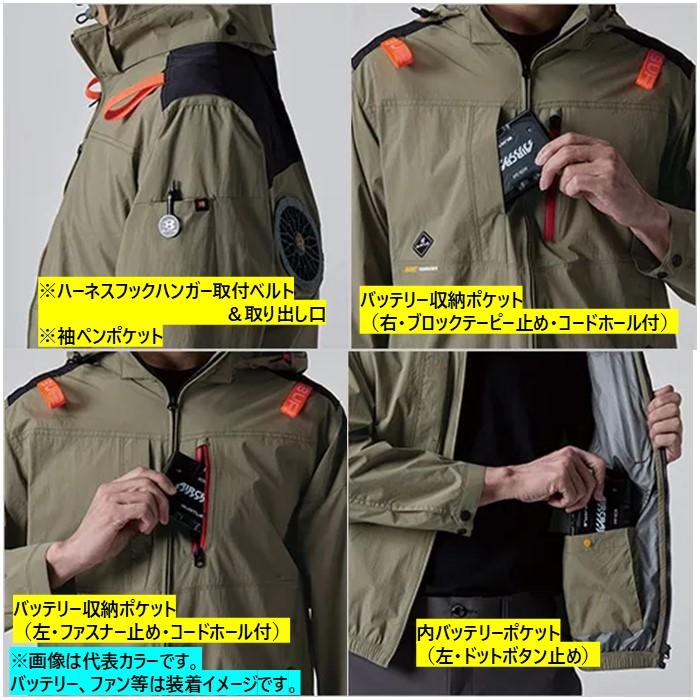 BURTLE AIRCRAFT AC2086空調服 3XL ファンバッテリー BURTLE S-3XL AC2086 AC半袖ブルゾン 2025年モデル エアー