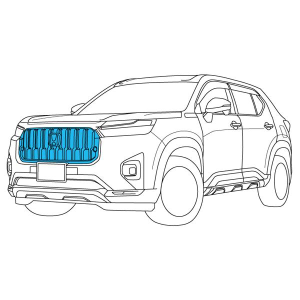 Honda フロントグリル desirdevivre-zacca_08f21-33f-000a