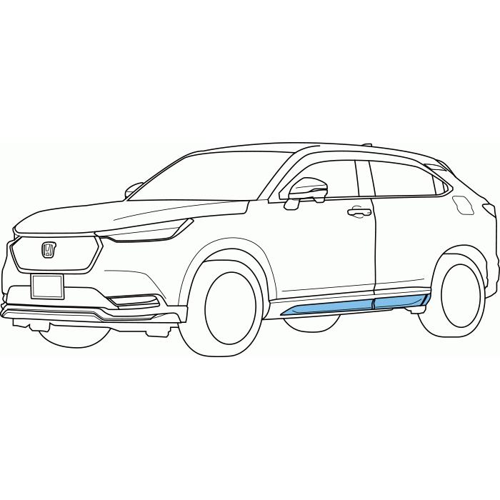 ホンダ（HONDA） 純正 サイドロアーガーニッシュ プレミアムサンライト 