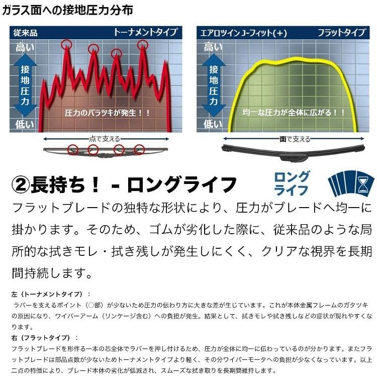 BOSCH ボッシュ ワイパーブレード 輸入車用 Aerotwin J-Fit + エアロツイン J-フィット + 475mm AJ48 | ワイパー ブレード 交換 ラバー ゴム ワイパーゴム 車検｜desir-de-vivre｜04