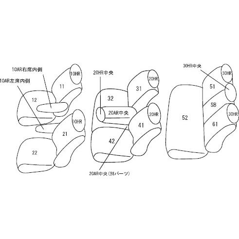 全国宅配無料 CLAZZIO クラッツィオ ECT シートカバー ホンダ オデッセイ RC1RC2 H29(2017)/12〜R2(2020)/10 EH-2519 | 車 シート カバー 保護